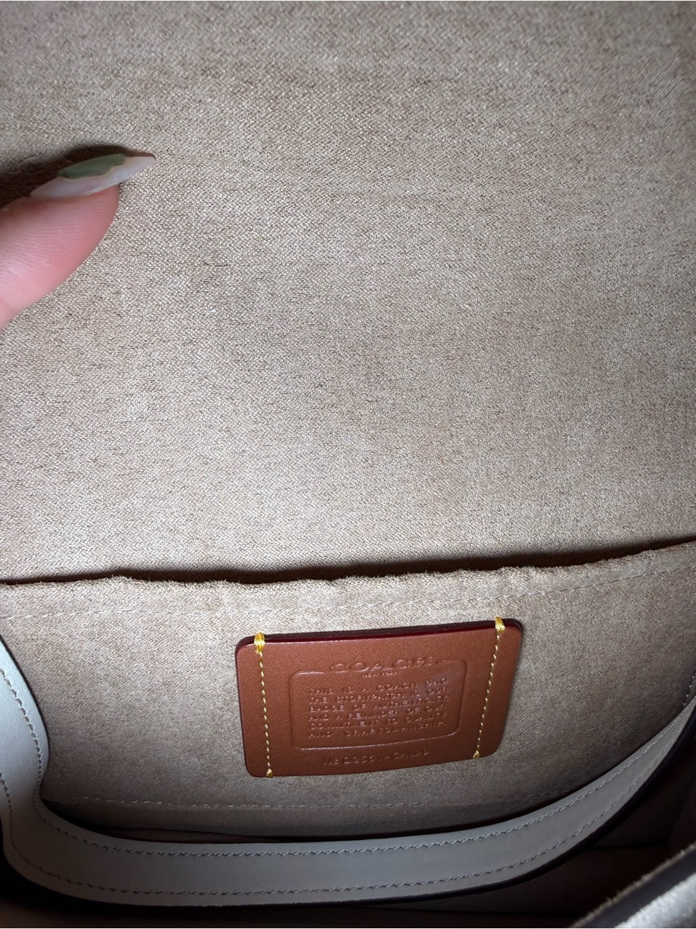 Coach Klare Crossbody Bag in Chalk/Gold - Picture 4 of 5